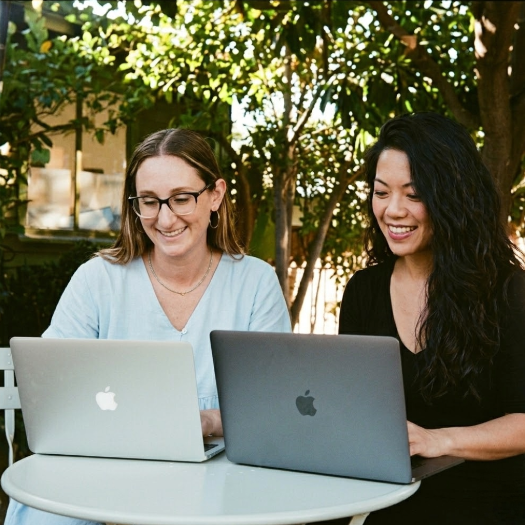 Carley Hart and Frances Tang